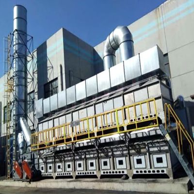 Equipo de tratamiento de gases residuales con convertidor catalítico de carbono activo 1500 kg de peso