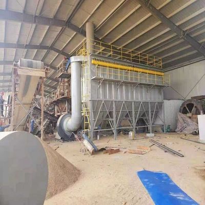 Sistema industrial de control de polvo con área de filtro de 18 m2 y limpieza automática de chorros de pulso