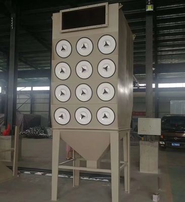Extractor de polvo de filtro de cartucho con potencia de 15 kW y tamaño mínimo de partícula de 0,3 micrones