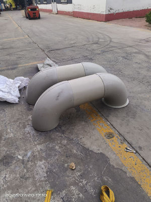 Flanca de codo de conducto de tubería de acero inoxidable de acero al carbono de PP para proyectos de construcción
