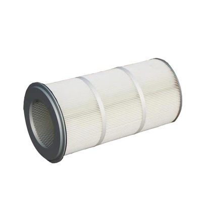 Cartucho de filtro de colector de polvo industrial de fibra de poliéster de diámetro interno de 215 mm