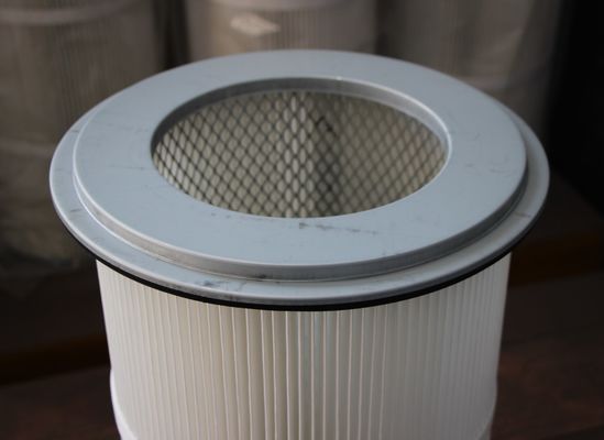 0Filtro de cartucho de aire plissado porosidad.3um para filtración de polvo en plantas de fabricación