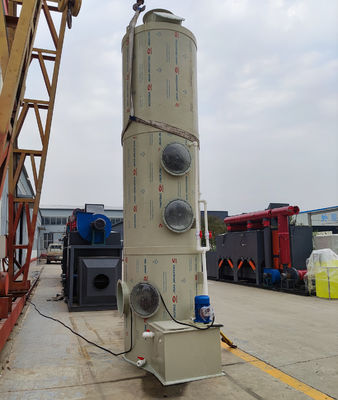 2.2 KW Potencia de la bomba CO2 Limpador de gas limpiador columna de absorción del limpiador húmedo para aire limpio