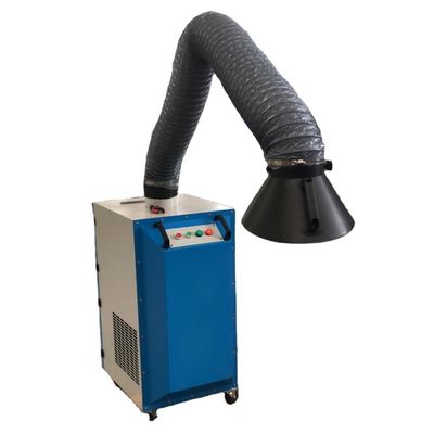 Extractor de humo de soldadura de corte por láser portátil compacto de 75 kg con 2 cartuchos de filtro