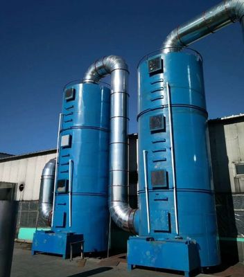 Columna de adsorción industrial para la purificación de gases de desecho en grandes cantidades