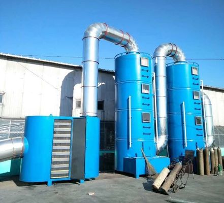 Columna de adsorción industrial para la purificación de gases de desecho en grandes cantidades