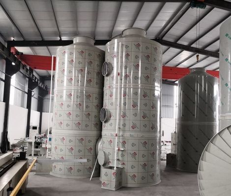 Sistema de recolección de polvo húmedo industrial de 40 mm equipado con depurador de polipropileno