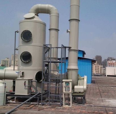 Sistema de recolección de polvo húmedo industrial de 40 mm equipado con depurador de polipropileno