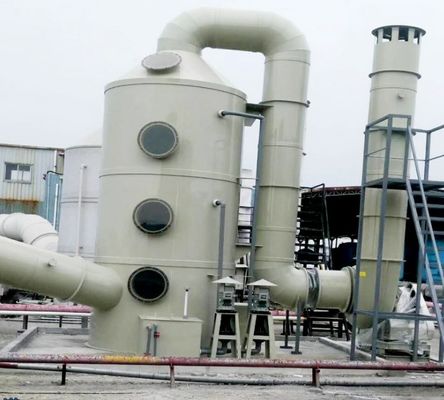 Sistema de recolección de polvo húmedo industrial de 40 mm equipado con depurador de polipropileno