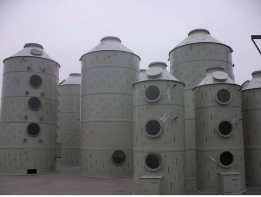 Columna de absorción de embalaje de gas para la depuración de gases de la limpieza de aire industrial de 32 mm gris