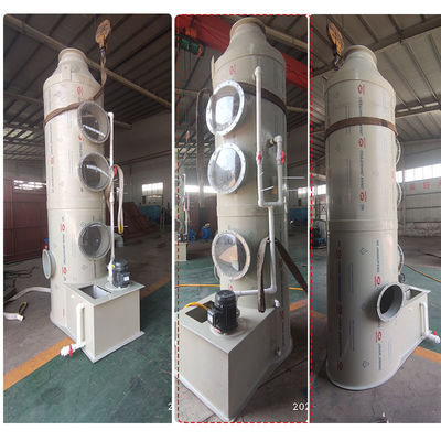 Torre de extracción de gas de humedad de humedad de vapor ácido pequeño para obras de construcción