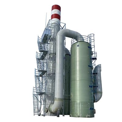 Columna de absorción de los gases de combustión industriales del limpiador húmedo de PP de 3000 mm de diámetro