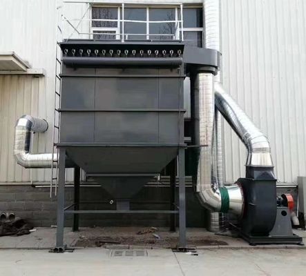 Recolector de polvo de cartucho de filtro para gases de escape industriales de 0,3 micras Tamaño mínimo de partículas