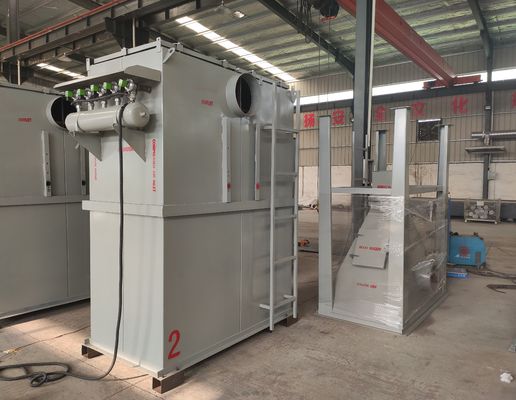 2222 kg Recolector de polvo de bolsa de tela única para la construcción de carrocerías de madera y acero
